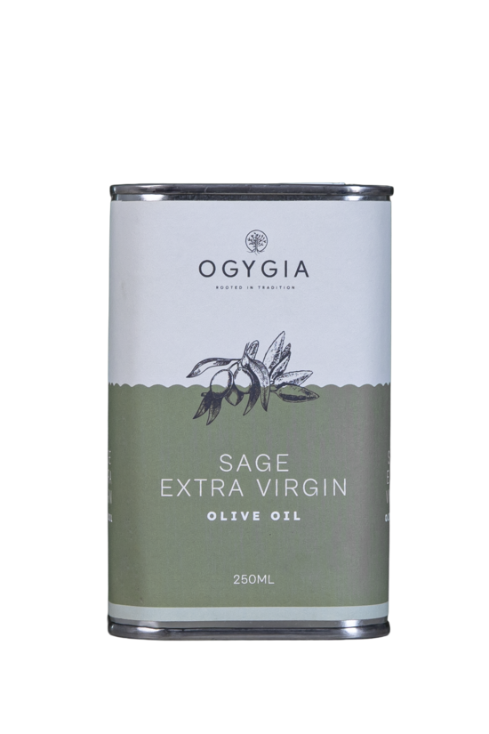 Ogygia Sage Extra Vergin Olive Oil Tin 250ml
